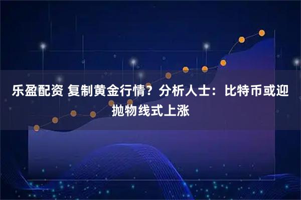 乐盈配资 复制黄金行情？分析人士：比特币或迎抛物线式上涨